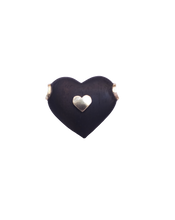 Load image into Gallery viewer, Ebony Zig Zag Heart