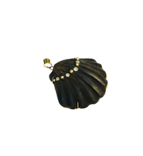 Load image into Gallery viewer, 5 Diamond + Gold Ball Carved Ebony Shell
