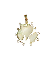 Load image into Gallery viewer, White Shell Diamond Halo 2