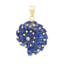 Load image into Gallery viewer, Carved Stone Ammonite Pendants