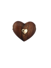 Load image into Gallery viewer, Diamond Walnut Threaded Heart 2