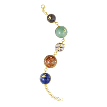 Load image into Gallery viewer, Carved Stone Planet Bracelet