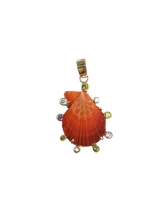 Load image into Gallery viewer, Orange/Purple Ombre Shell Halo