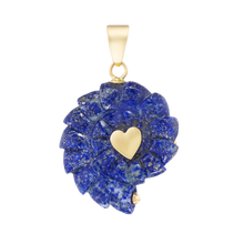 Load image into Gallery viewer, Carved Stone Ammonite Pendants