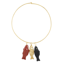 Load image into Gallery viewer, Jasper Swedish Fish Pendant
