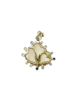 Load image into Gallery viewer, White Kitten’s Paw Aqua Halo