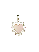 Load image into Gallery viewer, Carved Conch Shell Heart Halo 2