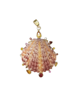 Load image into Gallery viewer, Pink/Yellow Shell Multicolor Halo