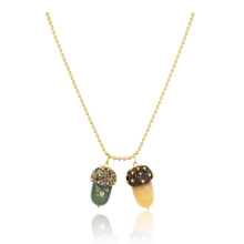 Load image into Gallery viewer, Carved Stone Acorn Pendants