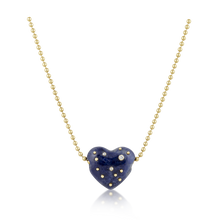 Load image into Gallery viewer, Carved Stone Studded Heart Pendants