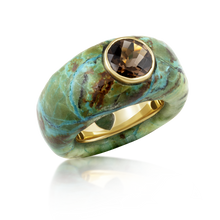 Load image into Gallery viewer, Carved Stone Ring