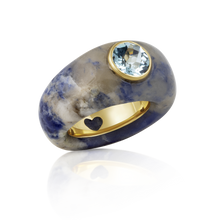 Load image into Gallery viewer, Carved Stone Ring