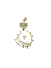 Load image into Gallery viewer, White Shell Green Amethyst