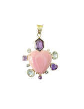 Load image into Gallery viewer, Conch Heart Amethyst Halo