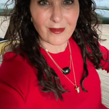 Load image into Gallery viewer, Citrine Ebony Bean Bead