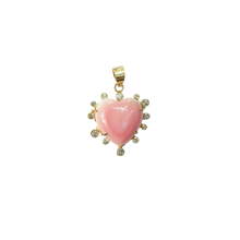 Load image into Gallery viewer, Carved Conch Shell Heart Halo