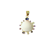 Load image into Gallery viewer, White Shell with Purple Halo