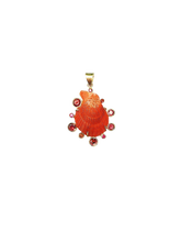 Load image into Gallery viewer, Orange Clam Shell Halo