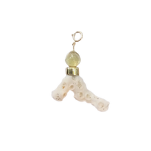 Load image into Gallery viewer, Coral with Citrine Charm