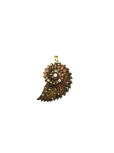 Load image into Gallery viewer, Carved Walnut Ammonite 2