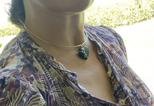 Load image into Gallery viewer, Diamond Ebony Carved Heart Pendant