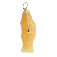 Load image into Gallery viewer, Yellow Onyx Swedish Fish