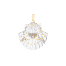 Load image into Gallery viewer, Carved Clear Rock Quartz Shell