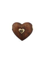 Load image into Gallery viewer, Diamond Walnut Threaded Heart