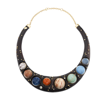 Load image into Gallery viewer, Stone Solar System Walnut Collar