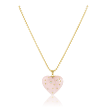 Load image into Gallery viewer, Carved Stone Studded Heart Pendants