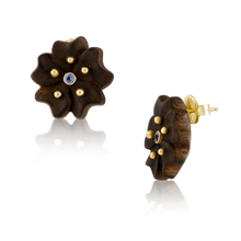 Load image into Gallery viewer, Chestnut Flower Earrings