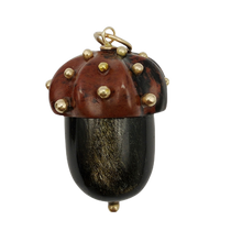 Load image into Gallery viewer, Carved Stone Acorn Pendants