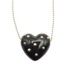 Load image into Gallery viewer, Carved Stone Heart Necklace