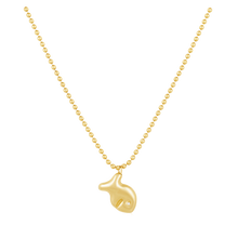 Load image into Gallery viewer, 14k Gold Puffy Fish Pendant