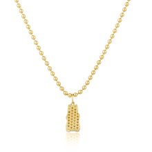 Load image into Gallery viewer, Gold Gummy Bear Pendant