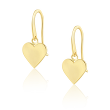 Load image into Gallery viewer, Heart Dangle Earrings