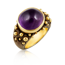 Load image into Gallery viewer, Wooden Amethyst Ring