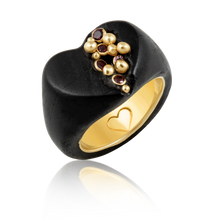 Load image into Gallery viewer, Ebony Heart Ring
