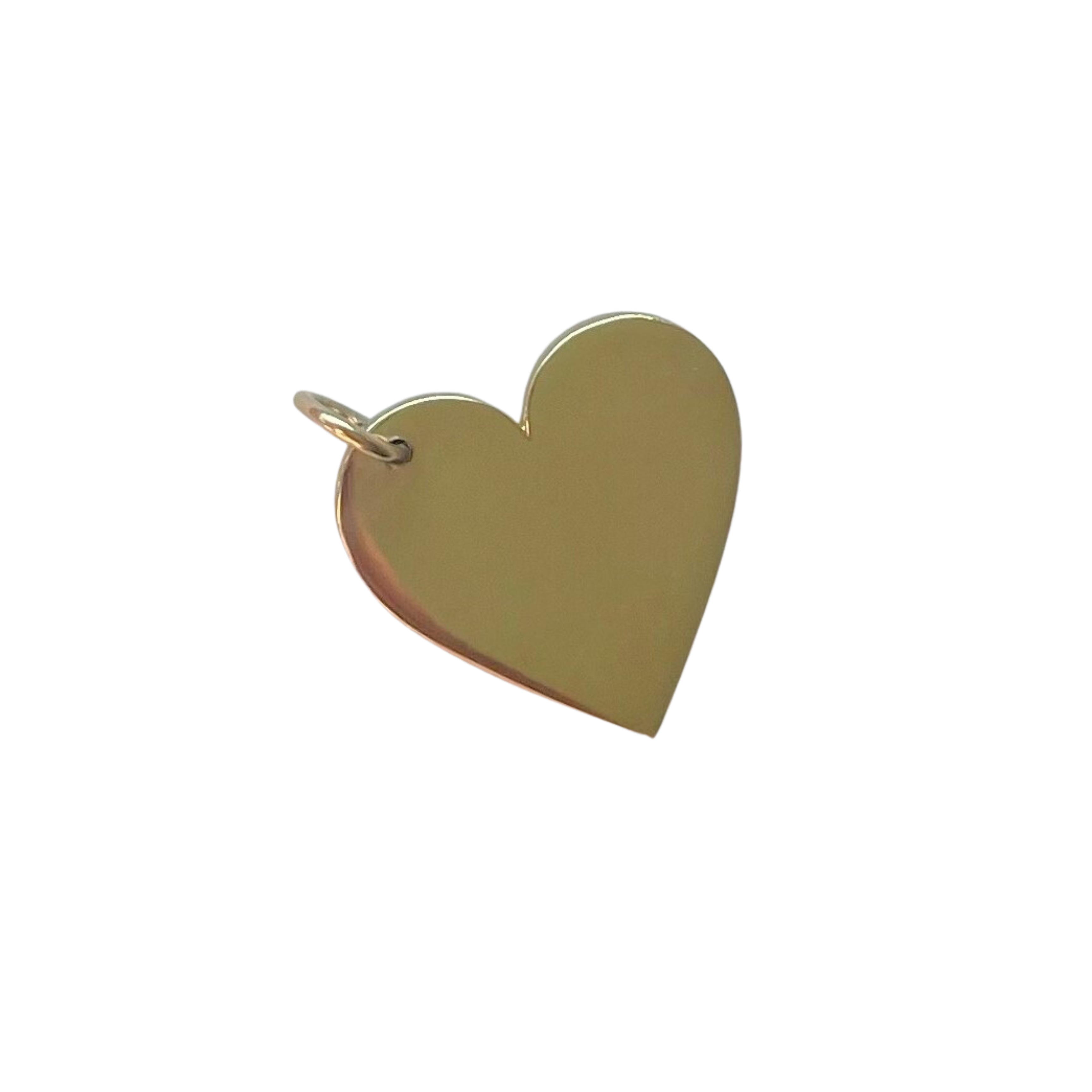 14k Gold Floating Heart Charm CCWW Designs