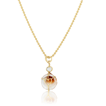 Load image into Gallery viewer, Brown Striped Shell Charm