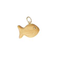 Load image into Gallery viewer, Carved Bamboo Fish Pendant