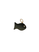 Load image into Gallery viewer, Ebony Fish Pendant