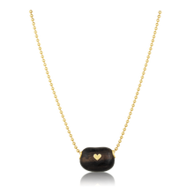 Load image into Gallery viewer, Citrine Ebony Bean Bead