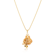 Load image into Gallery viewer, Barnacle Yellow Lion’s Paw Pendant