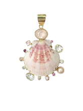 Load image into Gallery viewer, Pink Shell Pastel Pink Halo