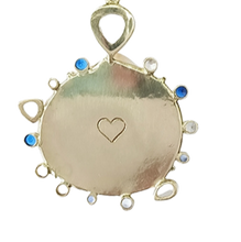 Load image into Gallery viewer, White Shell Blue & White Halo