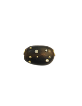 Load image into Gallery viewer, White Sapphire Ebony Bean Bead 2