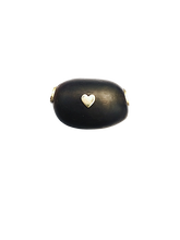 Load image into Gallery viewer, White Sapphire Ebony Bean Bead 2