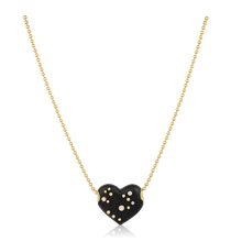 Load image into Gallery viewer, Ebony Studded Heart Bead