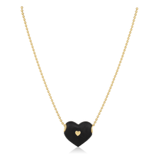 Load image into Gallery viewer, Ebony Studded Heart Bead
